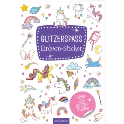 ArsEdition Glitzerspaß Einhorn Sticker