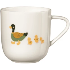 ASA Selection Henkelbecher Ente Emil Weiß Glänzend