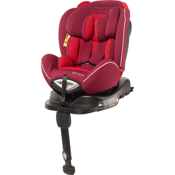BabyGO Kindersitz Fixleg Rotation 360 Red