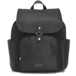 Babymel Wickelrucksack Freddie Vegan Leather Black Convertible