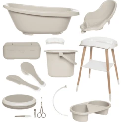 Bébé-jou® Babycare Badeset 9-tlg Sense Edition Plus Taupe