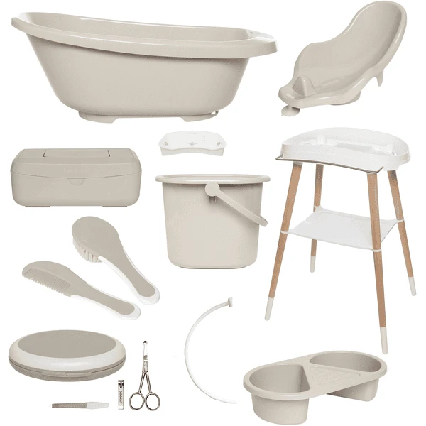 Bébé-jou® Babycare Badeset 9-tlg Sense Edition Plus Taupe