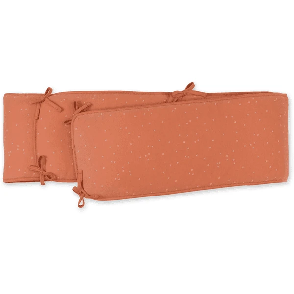 BEMINI Nestchen Laufgitter Pady Jersey + Jersey Mini Print Caramel