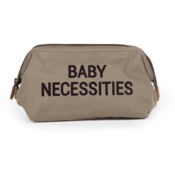 CHILDHOME Baby Necessities Kulturbeutel Canvas Khaki