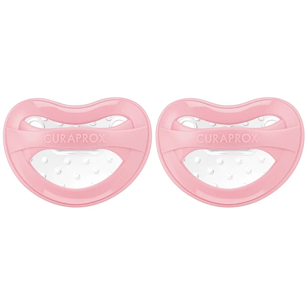 CURAPROX Baby Schnuller Gr. 1 Ab Dem 7. Monat In Pastell Rosa, Duo