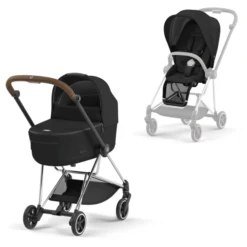 Cybex PLATINUM Kombikinderwagen New Mios Chrome Brown Deep Black