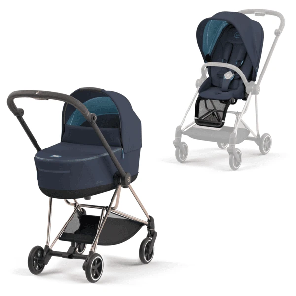 Cybex PLATINUM Kombikinderwagen New Mios Rosegold Nautical Blue