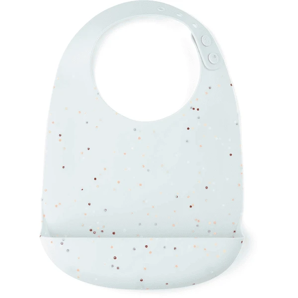 Done By Deer™ Silikon Lätzchen Confetti Blau