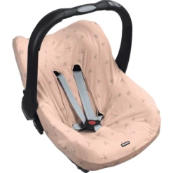 DOOKY Sitzbezug Für Babyschalen 0+ Origami Swallow Rose