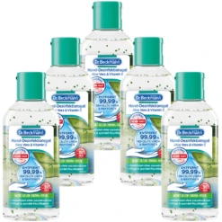 Dr. Beckmann Hand-Desinfektionsgel Aloe Vera & Vitamin E, 5 X 60ml