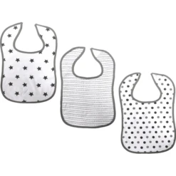 HÜTTE & CO Klettlätzchen 3er-Pack Sterne/Punkte/Zacken