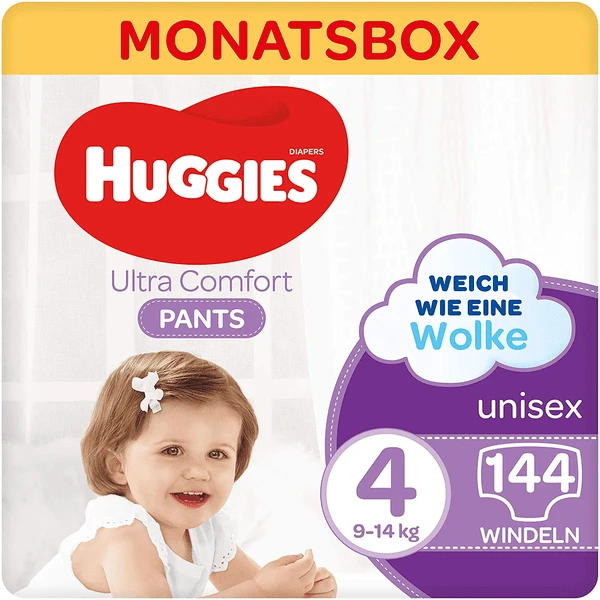 Huggies Windeln Comfort Pants-Windel, Größe 4 144 Windelhosen