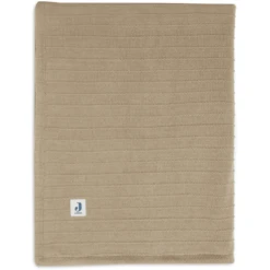 Jollein Decke Wiege 75x100cm Pure Knit Biscuit/Velvet