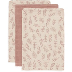 Jollein Mull Waschlappen 3er-Pack Meadow Rosewood