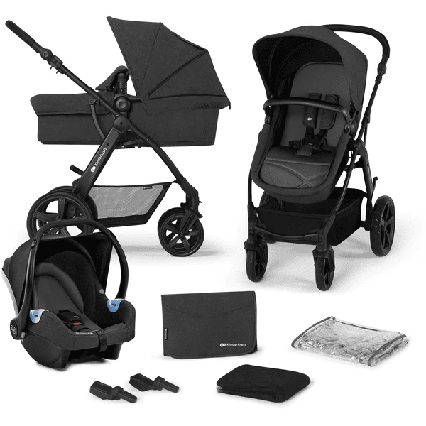 Kinderkraft Kombikinderwagen 3 In 1 MOOV CT Black