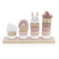 Label-Label - Kleine Stapelringe - Pink