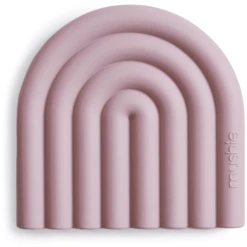 Mushie Beißring Regenbogen, Mauve