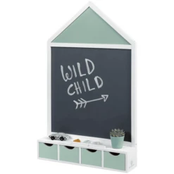 MUSTERKIND® Kreidetafel- Juncus - Weiß/mint