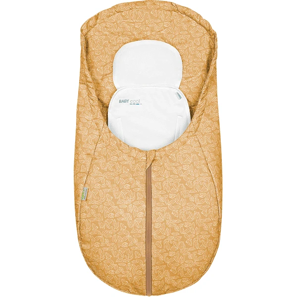 Odenwälder Fußsack Coolmax White Leaves Mustard