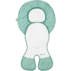 Odenwälder Schalensitz-Auflage Babycool White Leaves Deep Forest