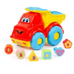 POLESIE® LKW-Kipper Mit Steckbausteine (Schaukarton)