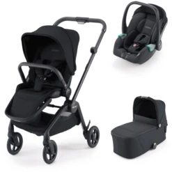 RECARO Kombikinderwagen Sadena Select Night Black - Rahmenfarbe Black
