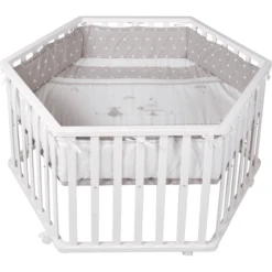 Roba Laufgitter 6-eckig Weiß Indibär