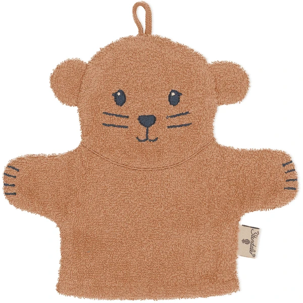 Sterntaler Spiel-Waschhandschuh Otti Braun