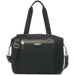 Storksak Wickeltasche Stevie Luxe Black Scuba - Schwarz
