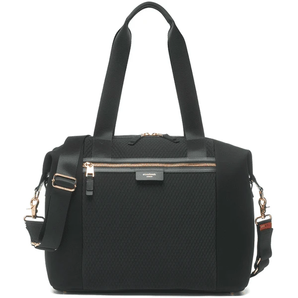 Storksak Wickeltasche Stevie Luxe Black Scuba - Schwarz