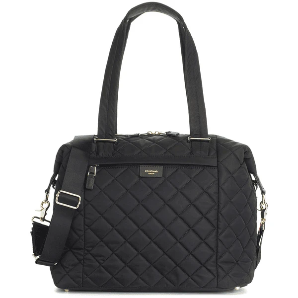 Storksak Wickeltasche Stevie Quilt Black