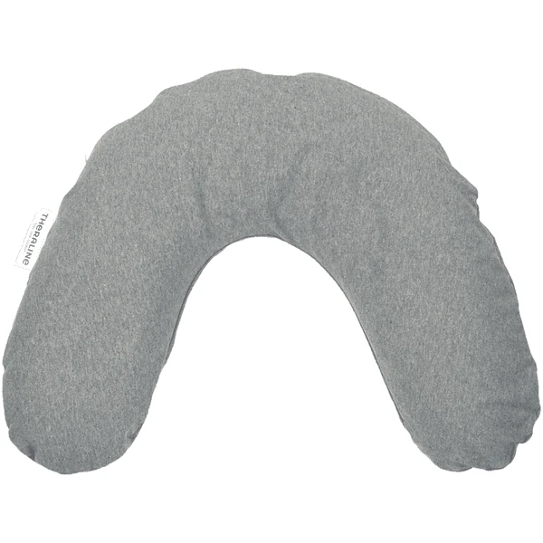 THERALINE Bezug Für Nackenkissen Mittel 100 X 21 Cm Melange Mittelgrau Bambus Kollektion