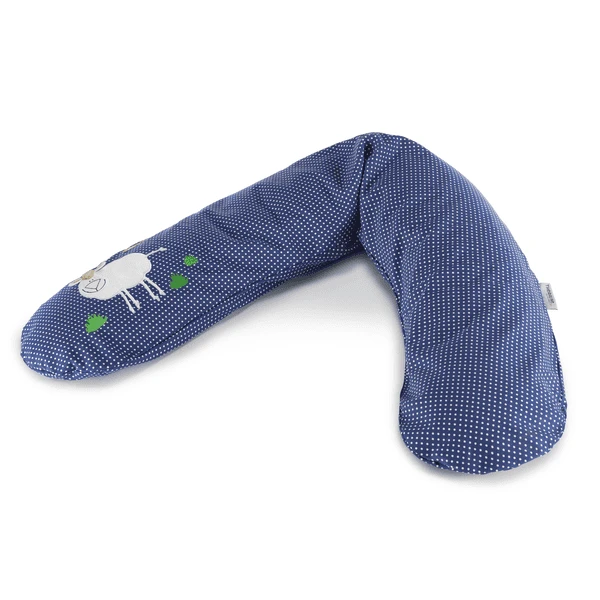 THERALINE Das Original Stillkissen Punkte Marine Schaf