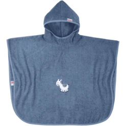 WÖRNER SÜDFROTTIER Badeponcho Zebra Dunkelblau 60 X 75 Cm